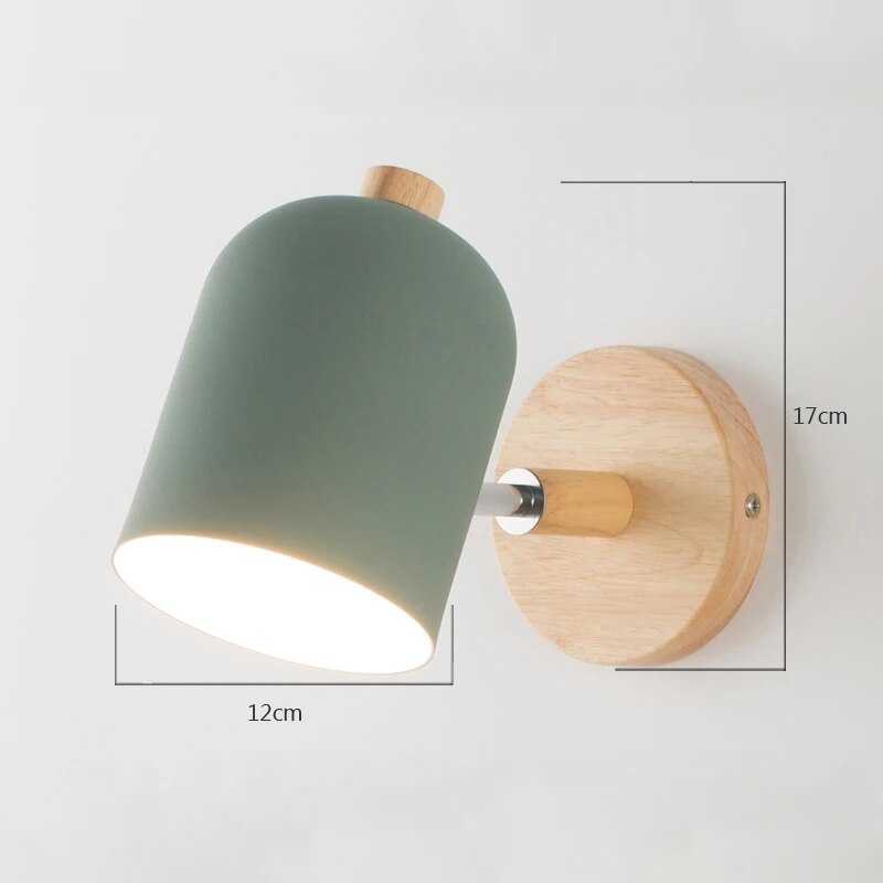 ScandiLite Wooden Wall Lamp – Scandinavian Style