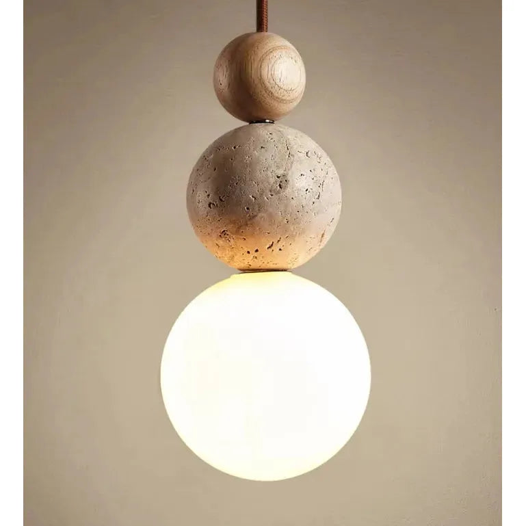 Pendant light Travertine – High-quality, warm living room lighting in a natural style | Kalsten