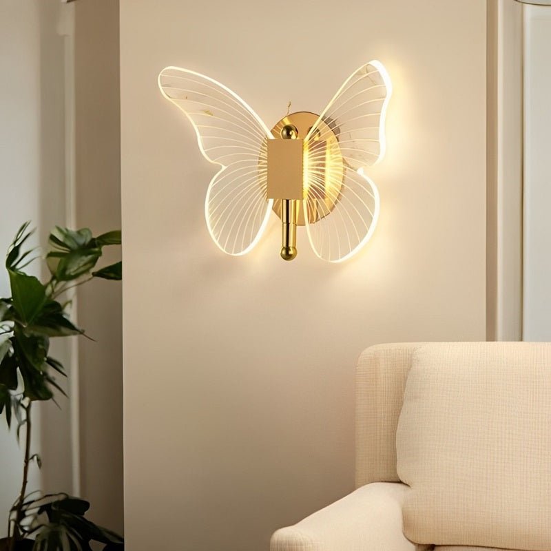 FloraVyne LED Wall Light – Butterfly-shaped design lamp with 3 light modes energy-saving and elegant | Kalsten