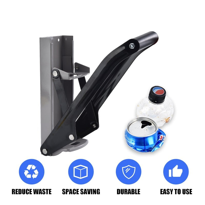 Wall-Mounted Metal Commercial Can Crusher with Bottle Opener | Kalsten