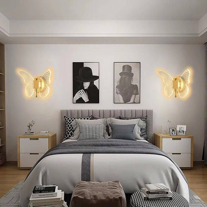 FloraVyne LED Wall Light – Butterfly-shaped design lamp with 3 light modes energy-saving and elegant | Kalsten