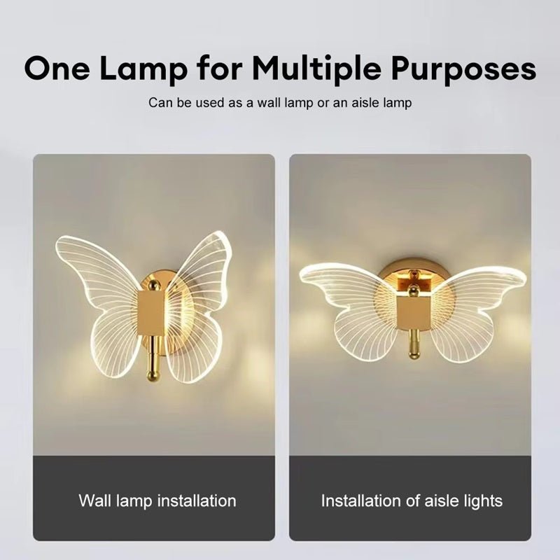 FloraVyne LED Wall Light – Butterfly-shaped design lamp with 3 light modes energy-saving and elegant | Kalsten