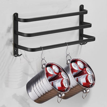Skanto | Hanging Bathroom Shelf with Practical Towel Holder