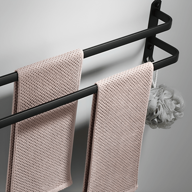 Skanto | Hanging Bathroom Shelf with Practical Towel Holder