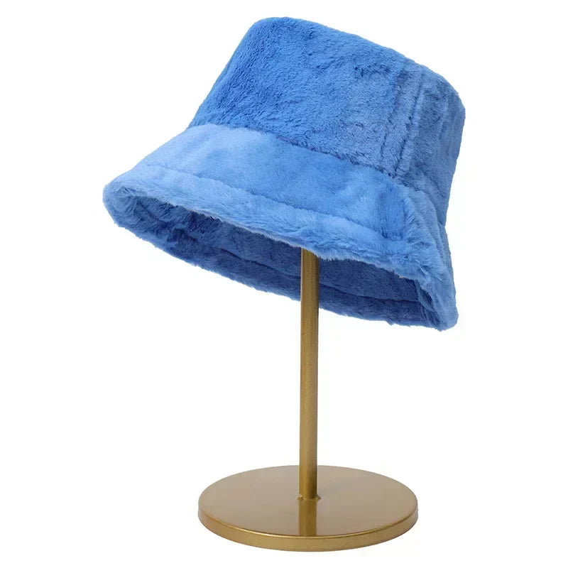 Kalsten | Women’s Faux Rabbit Fur Autumn Bucket Hat – Lorna