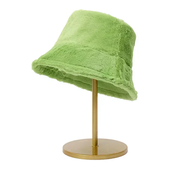 Kalsten | Women’s Faux Rabbit Fur Autumn Bucket Hat – Lorna