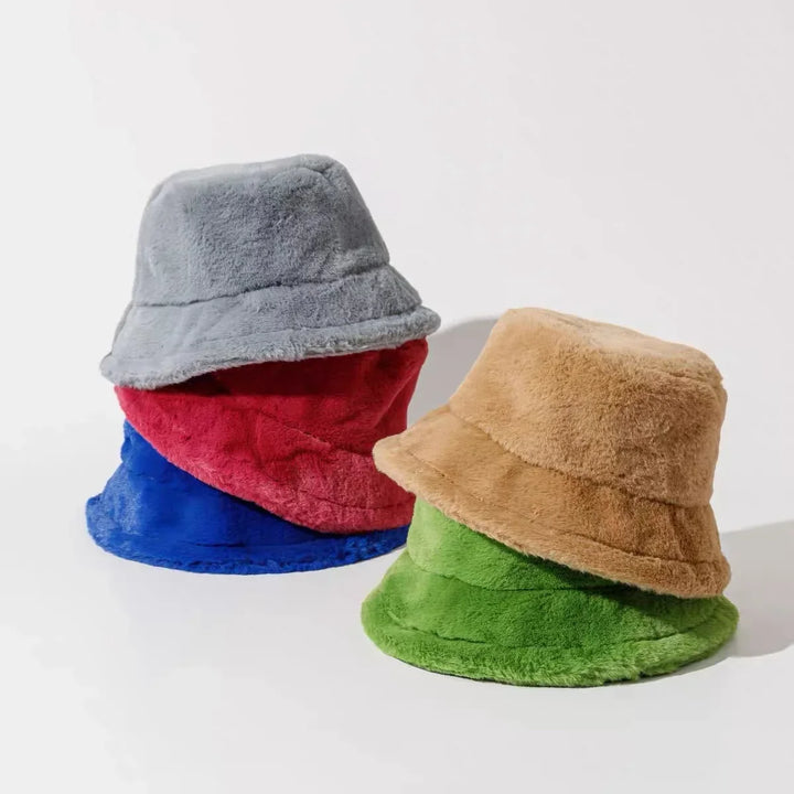 Kalsten | Women’s Faux Rabbit Fur Autumn Bucket Hat – Lorna