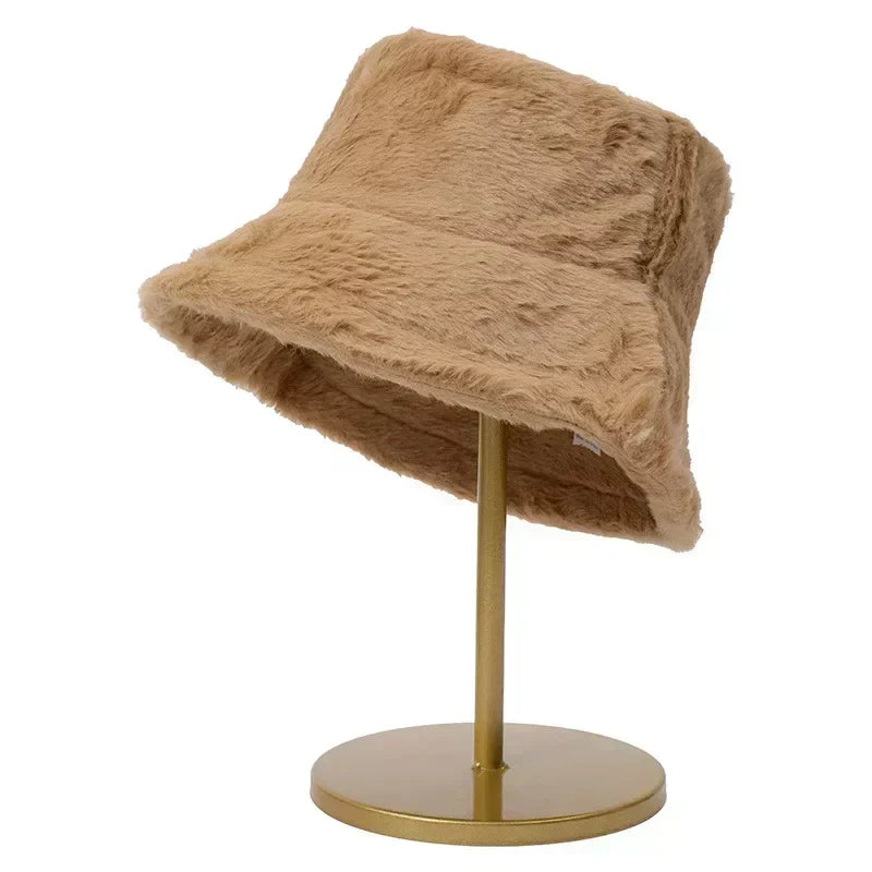 Kalsten | Women’s Faux Rabbit Fur Autumn Bucket Hat – Lorna