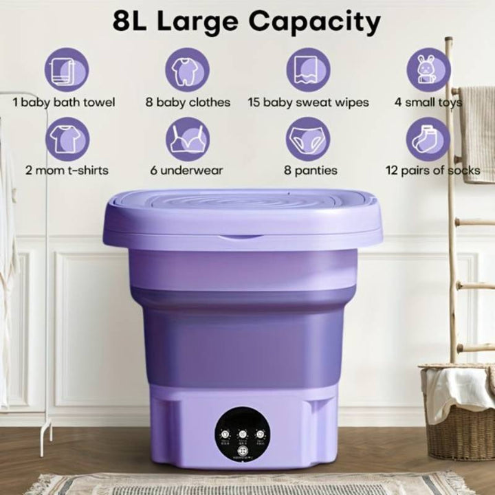 Kalsten | 8L Foldable Mini Washing Machine with Dryer