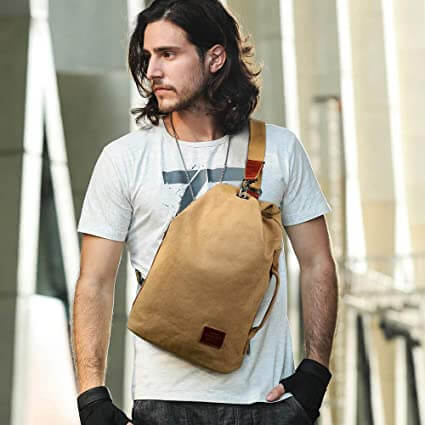 Water-Resistant Canvas Crossbody Bag with Anti-Theft Pocket – MultiWear | Kalsten