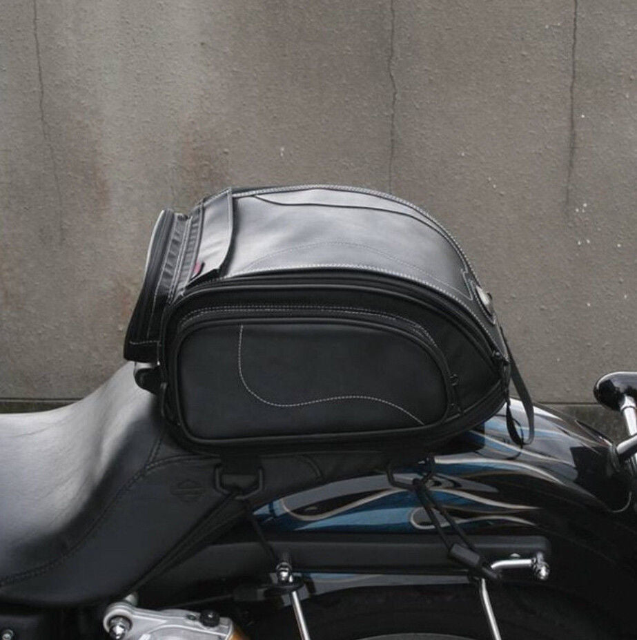 Water-Resistant Motorcycle Tail Bag with Expandable Storage | Kalsten