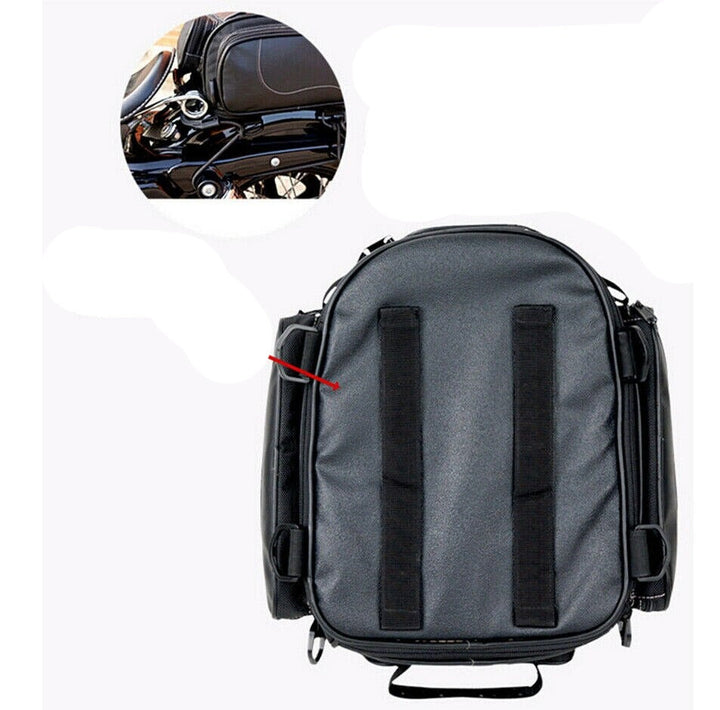 Water-Resistant Motorcycle Tail Bag with Expandable Storage | Kalsten