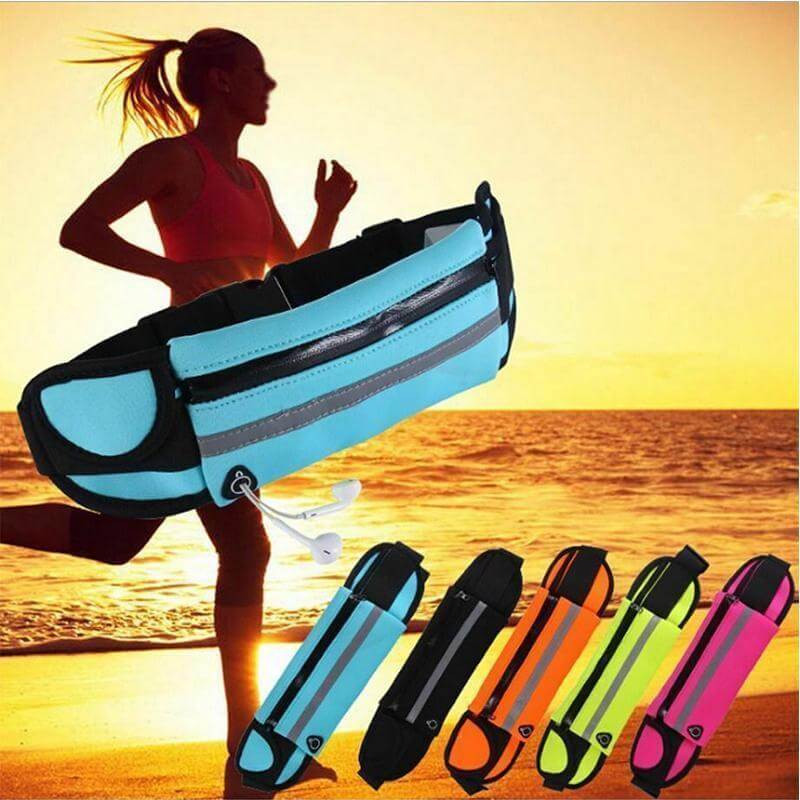 Water-Resistant Running Waist Belt – 1+1 FREE Fitness & Travel Storage Pack | Kalsten