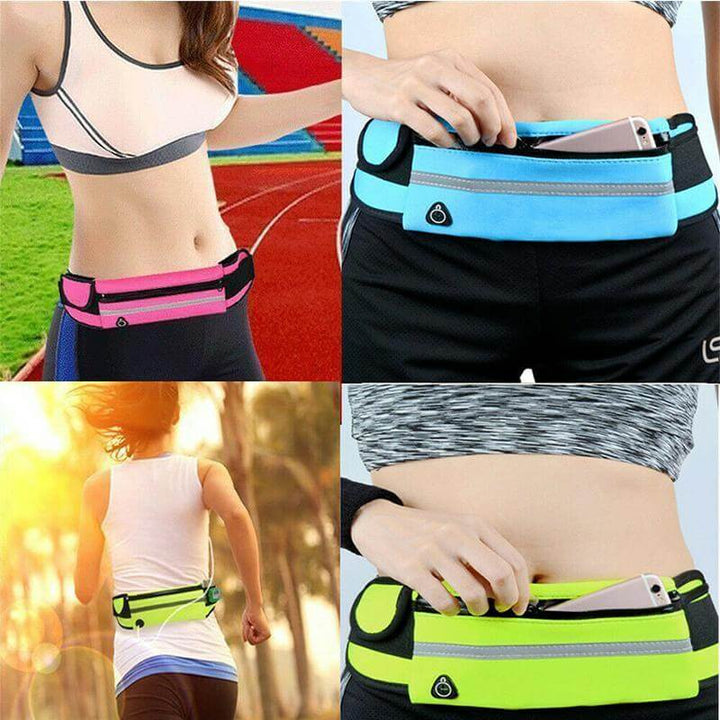 Water-Resistant Running Waist Belt – 1+1 FREE Fitness & Travel Storage Pack | Kalsten