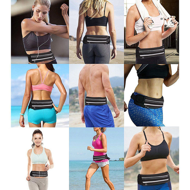 Water-Resistant Running Waist Belt – 1+1 FREE Fitness & Travel Storage Pack | Kalsten