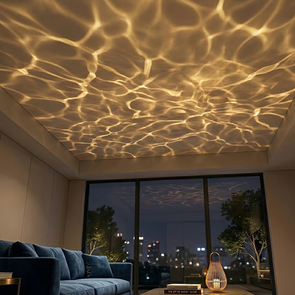 AuraFlow Color-Changing Ripple Spotlight