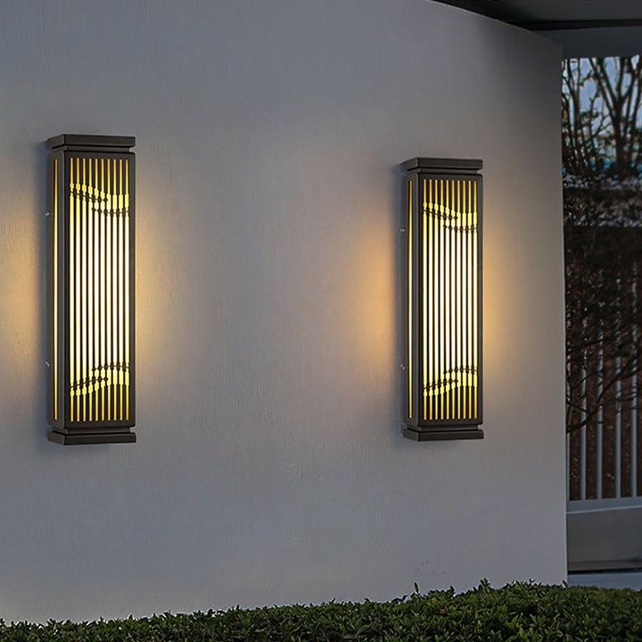 Waterproof Villa Courtyard Gate Unique Hollowed Design Wall Lamp for Outdoor | Kalsten
