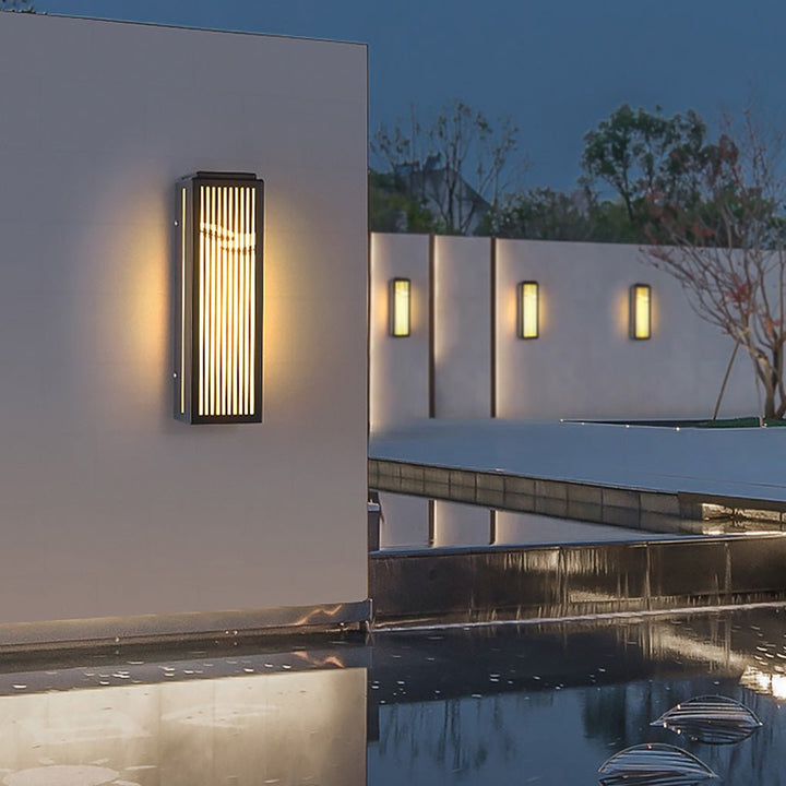 Waterproof Villa Courtyard Gate Unique Hollowed Design Wall Lamp for Outdoor | Kalsten