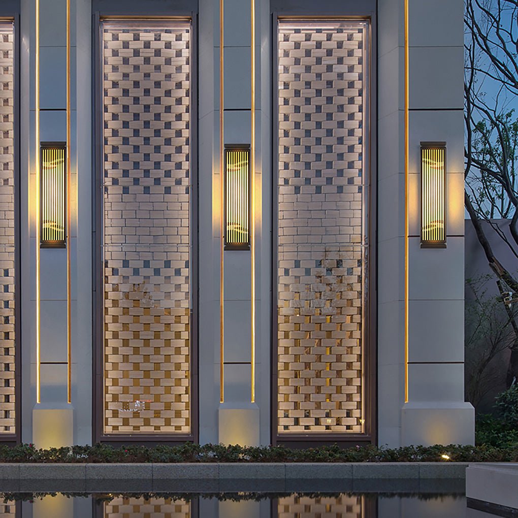 Waterproof Villa Courtyard Gate Unique Hollowed Design Wall Lamp for Outdoor | Kalsten