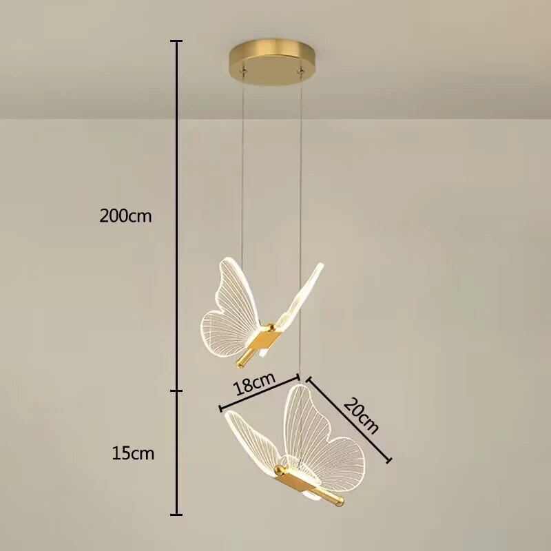 Butterfly LED Pendant Wall Light Kalsten
