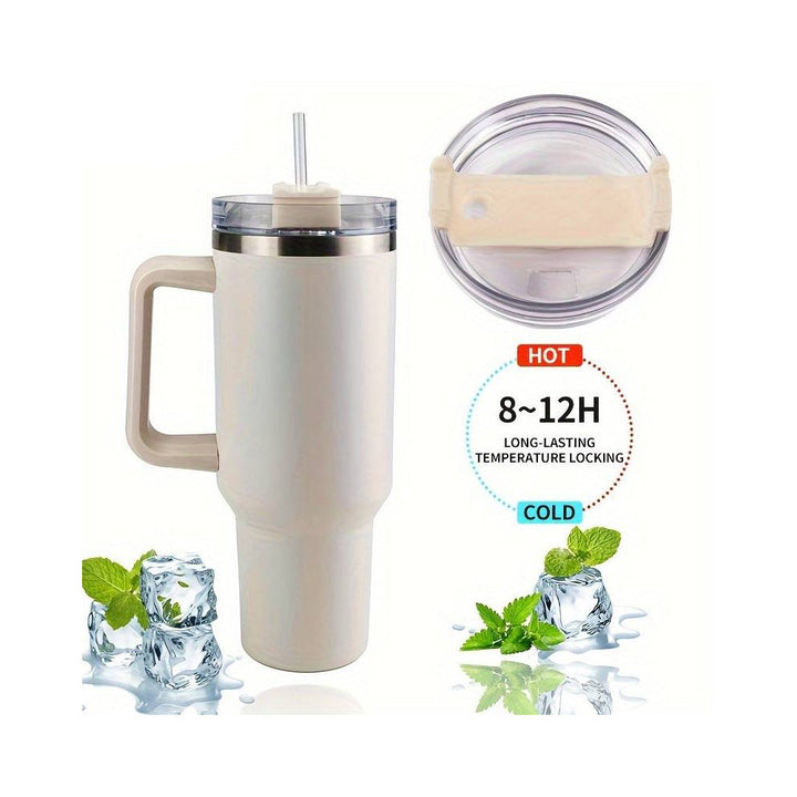 Tumbler Thermo mug 1200 ml with handle, lid and straw | Kalsten