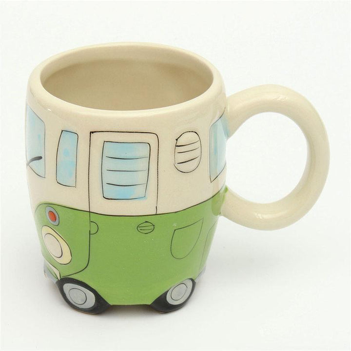 Kalsten | GroovyCup Camperbus Mug – Retro Ceramic Coffee Mug 330ml