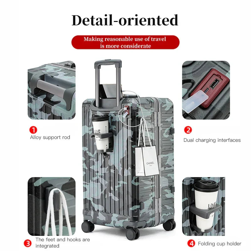 Wide Grip Hard Shell Suitcase - Zagreb | Kalsten