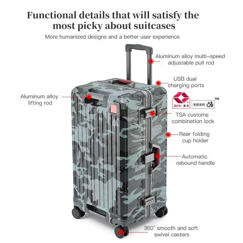 Wide Grip Hard Shell Suitcase - Zagreb | Kalsten