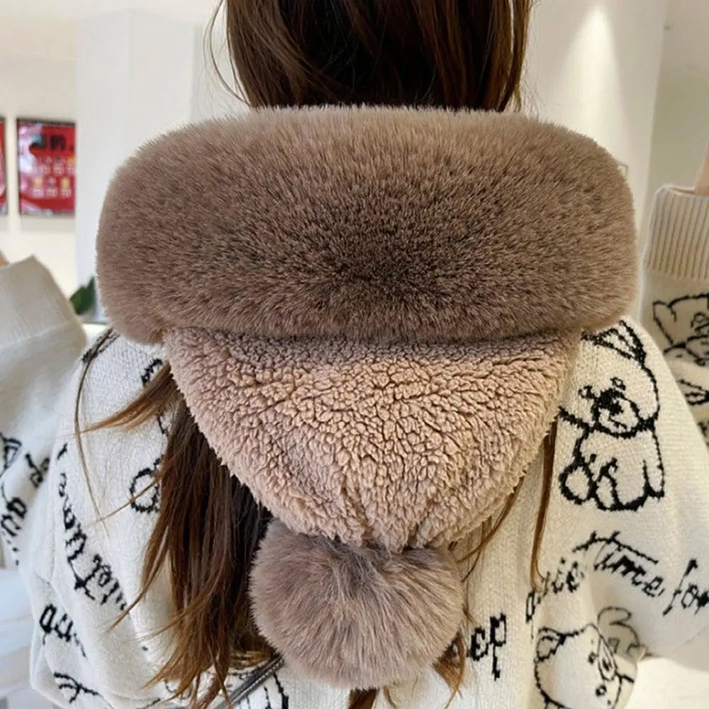 Winter Faux Fur Hat Scarf Set Kalsten