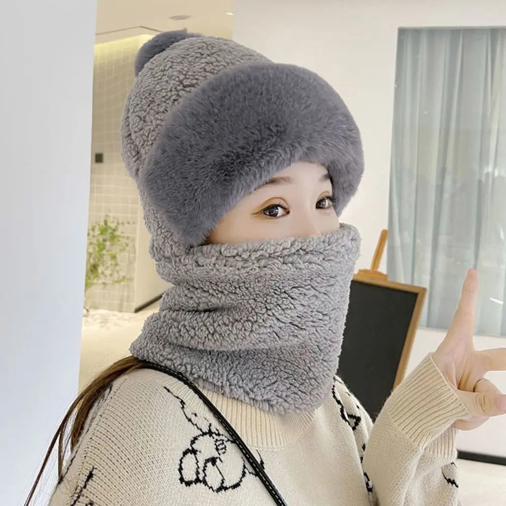 Winter Faux Fur Hat Scarf Set Kalsten