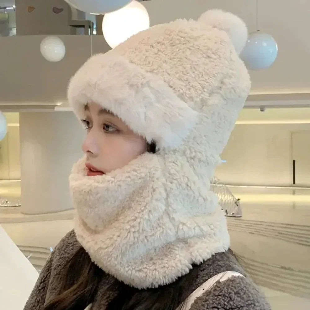 Winter Faux Fur Hat Scarf Set Kalsten