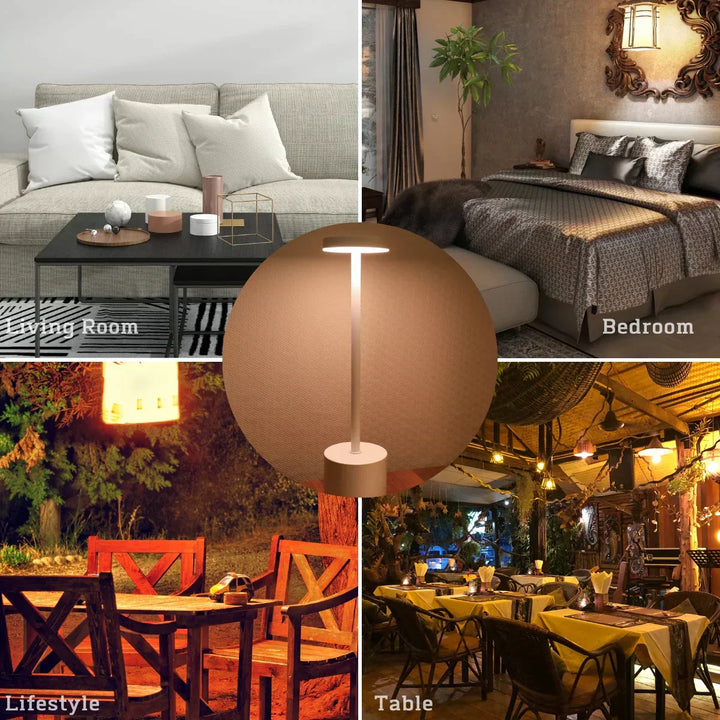 Wireless Metal LED Table Lamp - LumiMetal | Kalsten