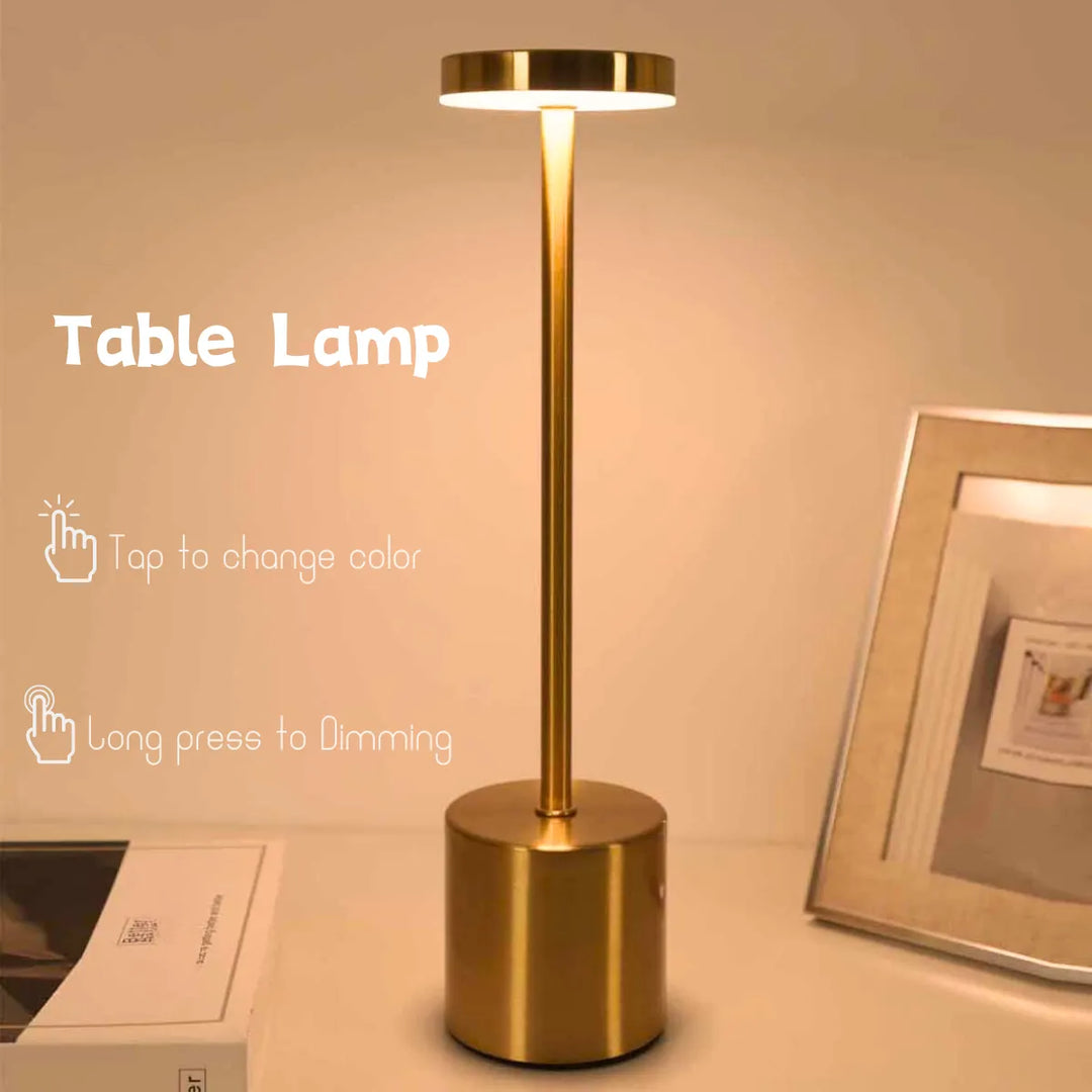 Wireless Metal LED Table Lamp - LumiMetal | Kalsten
