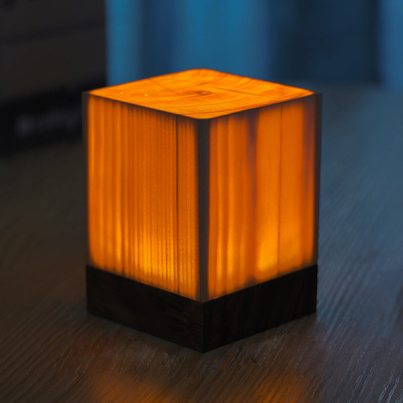 Wood Finish Touch Control Table Lamp Kalsten