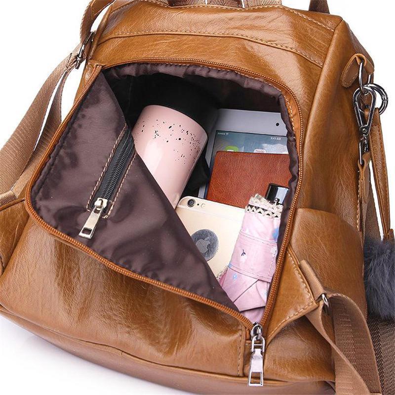 Kalsten | Women's Anti-theft Leather Backpack