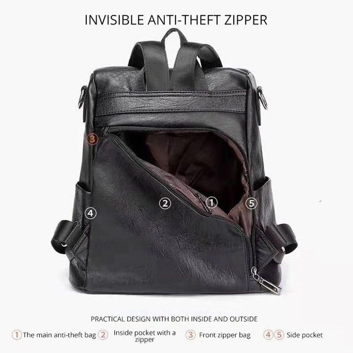 Kalsten | Women's Anti-theft Leather Backpack