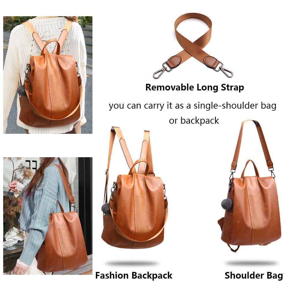 Kalsten | Women's Anti-theft Leather Backpack