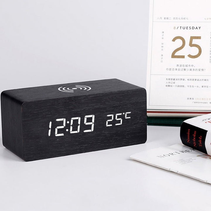 Wireless Charging Alarm Clocks – 3-Pack