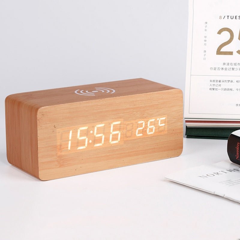 Wireless Charging Alarm Clocks – 3-Pack