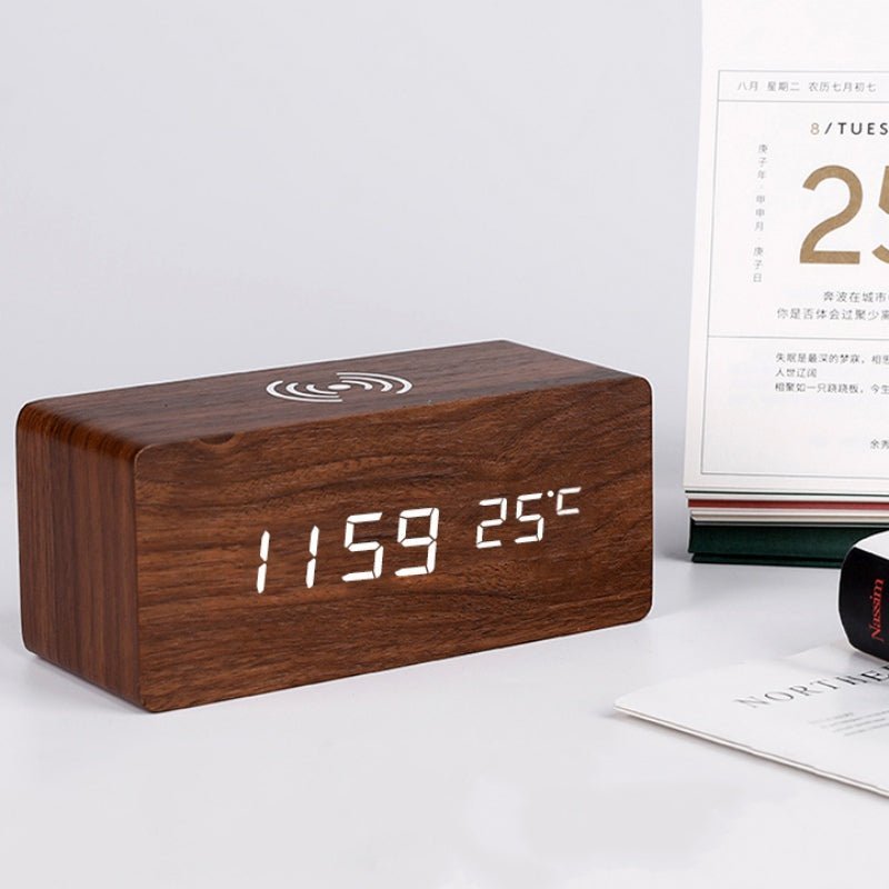 Wireless Charging Alarm Clocks – 3-Pack