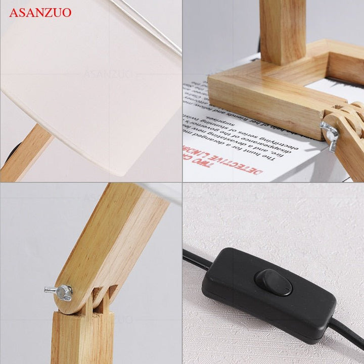 Wood Boy Shape LED Desk Lamp Desk Ornament | Kalsten