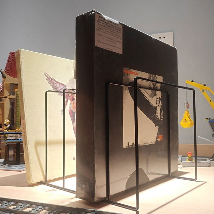 Kalsten | Wrought Iron Book and Vinyl Stand