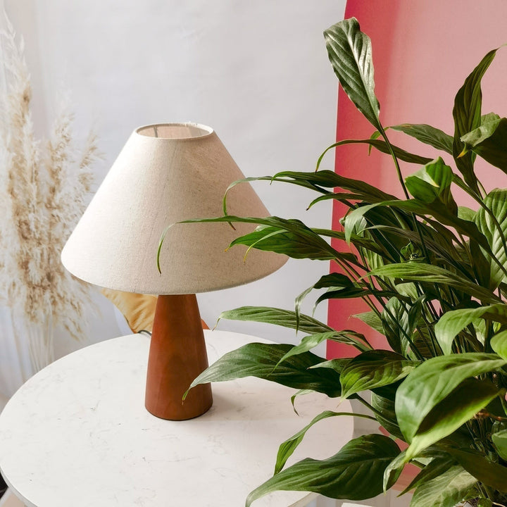 Kalsten | HeritageGlow Lamp – Classic Wooden Table Lamp