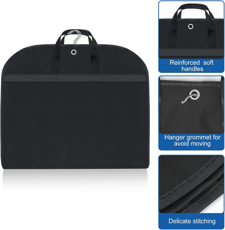 Waterproof Oxford Garment Bag – Suit Cover with Gusset & Pockets (2-Pack) | Kalsten