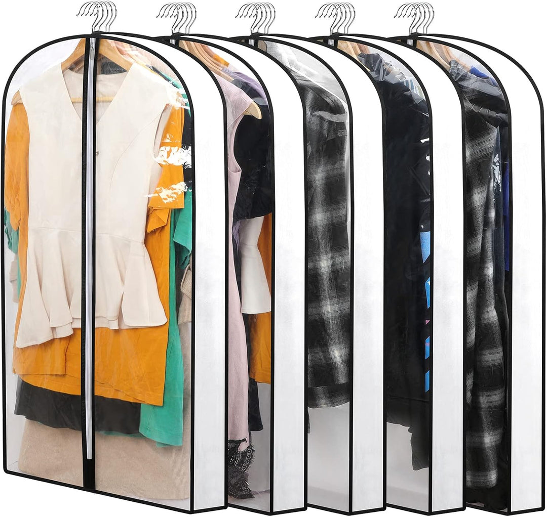 PEVA Garment Cover Set – 24-Pack Hanging Garment Covers in 3 Sizes | Kalsten
