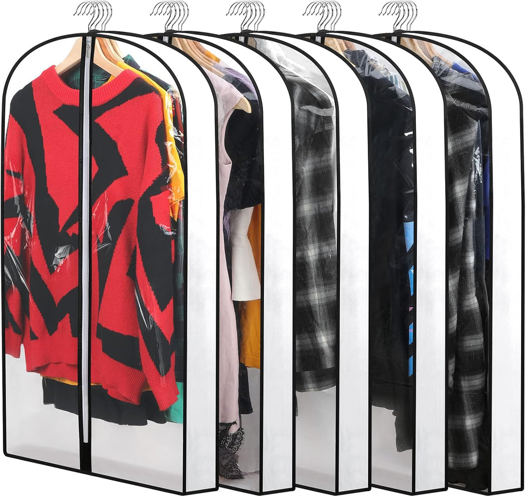 PEVA Garment Cover Set – 24-Pack Hanging Garment Covers in 3 Sizes | Kalsten