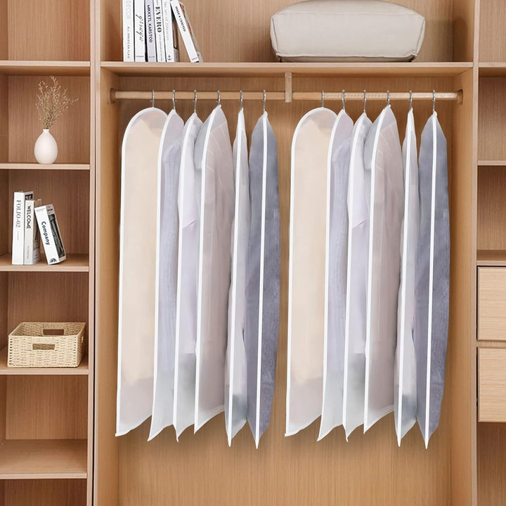 PEVA Garment Cover Set – 24-Pack Hanging Garment Covers in 3 Sizes | Kalsten