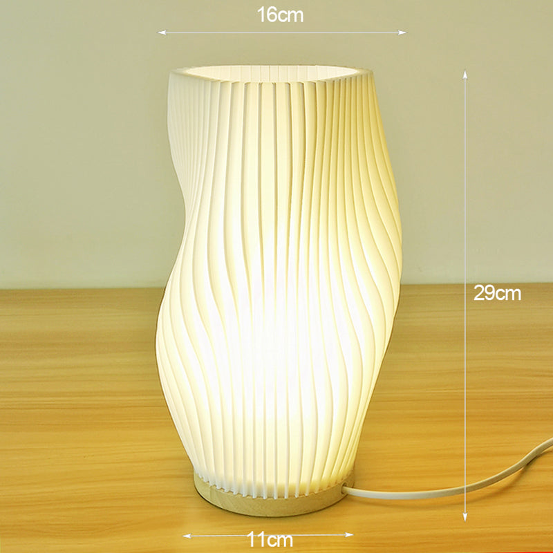 Frenchlight Table Lamp - Elegant Pleated Table Lamp in French Cream for Atmospheric Spaces Kalsten