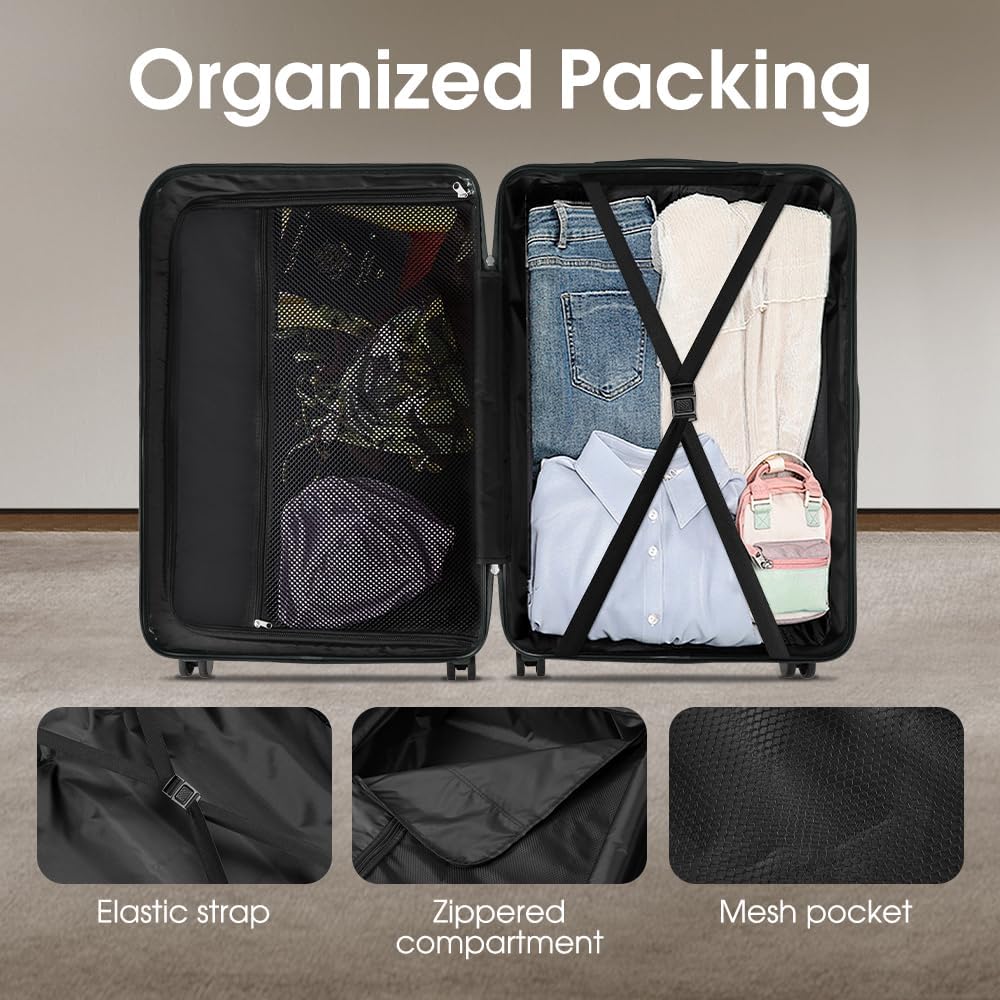 ABS Hard Shell Luggage with Spinner Wheels & TSA Lock | Kalsten