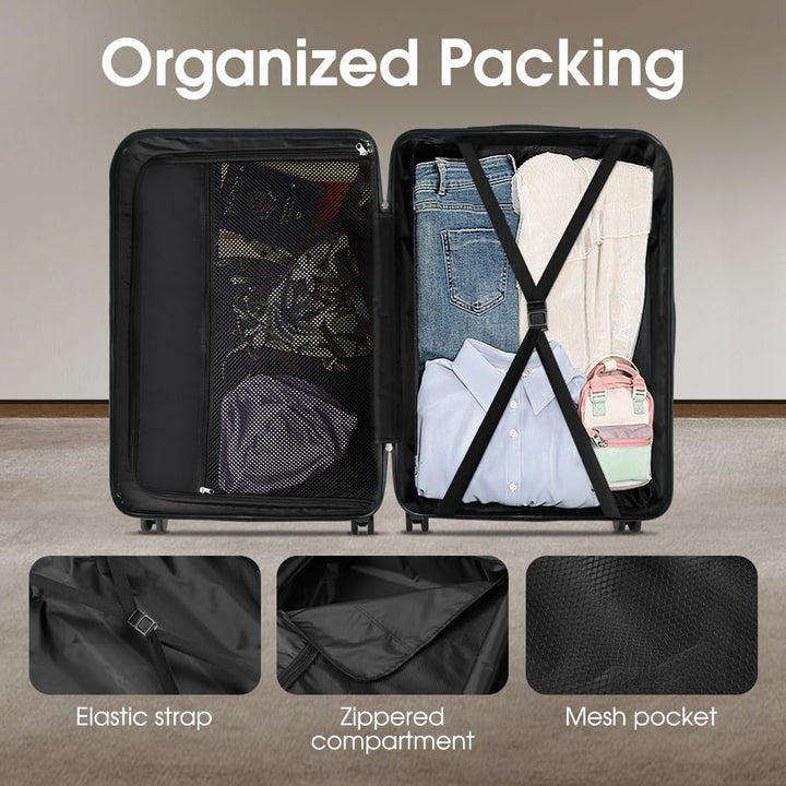 ABS Hard Shell Luggage with Spinner Wheels & TSA Lock | Kalsten